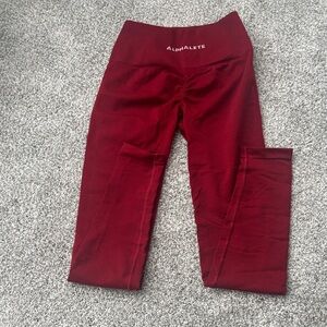 Alphalete re/Burgundy Leggings Small New